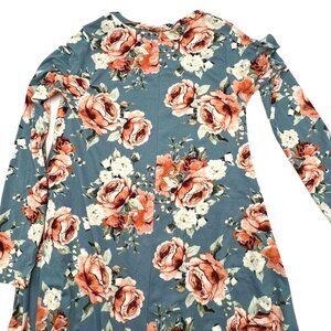 Small Long Sleeve Blue Rose